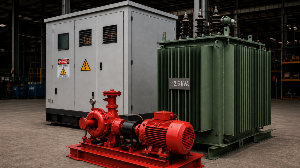 CABINES, MOTOBOMAS E TRANSFORMADORES Soluções completas em infraestrutura elétrica para sua operação.