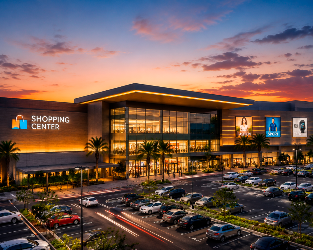 Geradores de energia para shopping center.