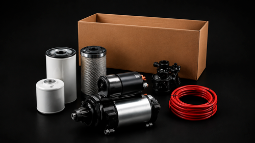 A AES Energy fornece uma linha completa de peças, filtros, óleos lubrificantes e acessórios para grupos geradores. Trabalhamos com produtos de alta qualidade para garantir máximo desempenho, segurança e durabilidade do seu equipamento.