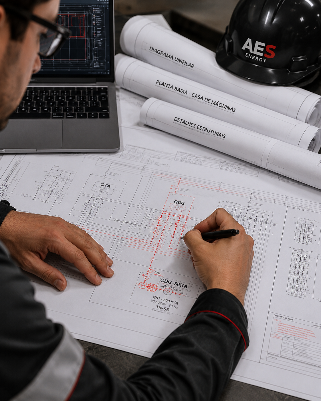 Projetos, Laudos e ART Desenvolvimento de projetos técnicos com emissão de ART junto ao CREA.